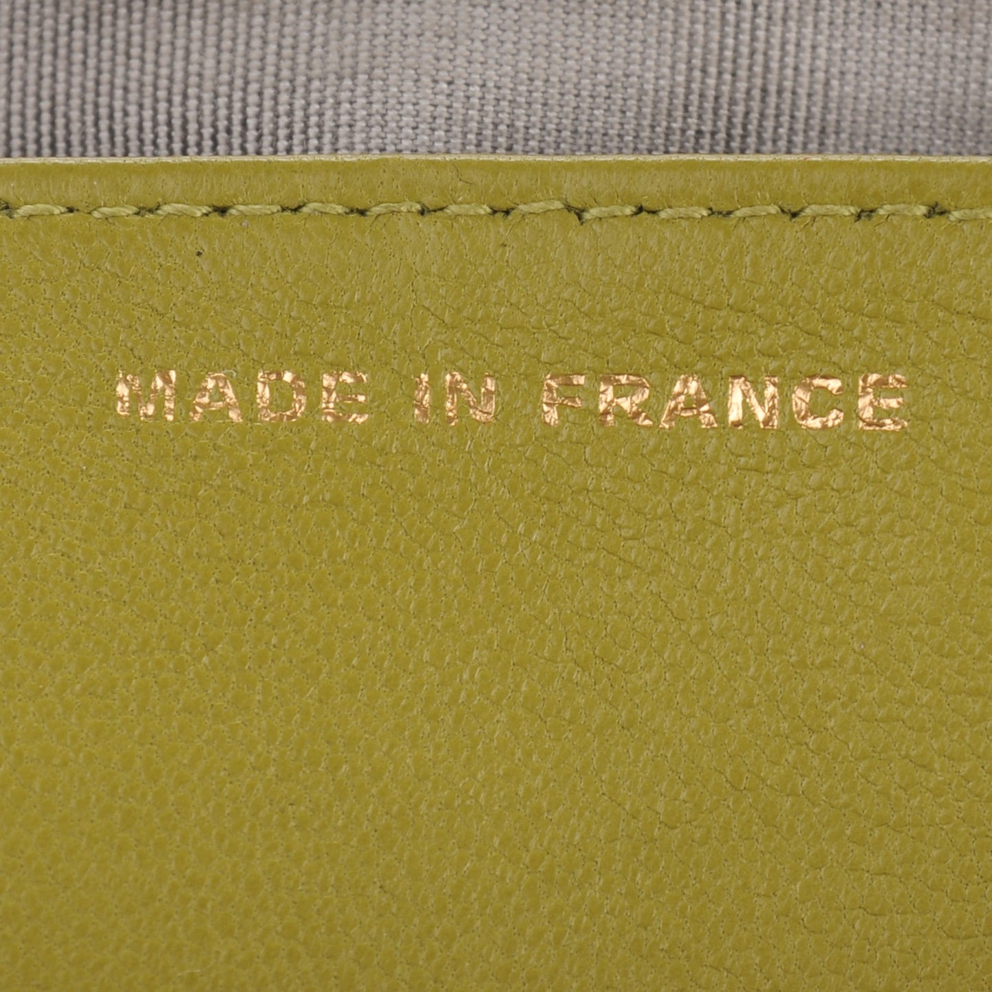 Lambskin Half Moon Wallet On Chain WOC Green