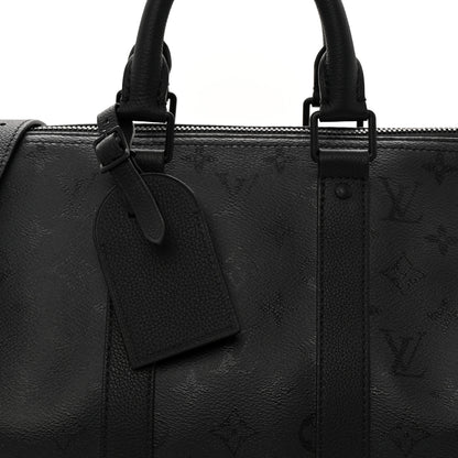 Louis Vuitton Monogram Midnight Keepall Bandouliere 35 Black 7 of 10
