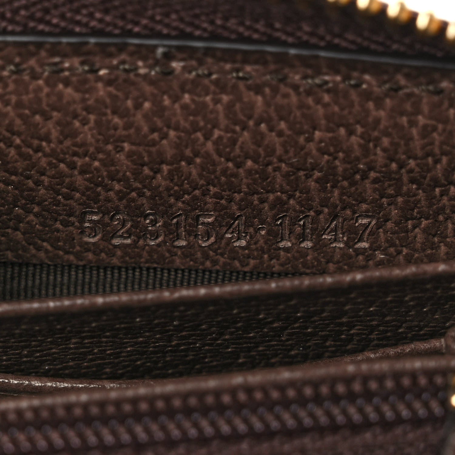 Gucci GG Supreme Monogram Web Ophidia Zip Around Wallet Brown 7 of 11