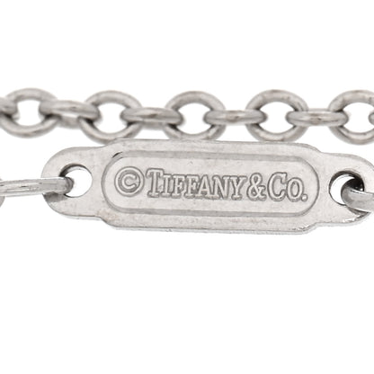 Tiffany 18K White Gold Diamond T Double Chain Bracelet 3 of 3