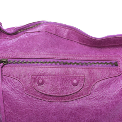 Balenciaga Agneau Rubber Covered Classic Hardware Day Hobo Amethyst 11 of 16