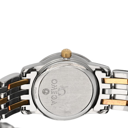 Omega Stainless Steel 18K Yellow Gold 22mm De Ville Prestige Quartz Watch Champagne 4370.12.00 4 of 4