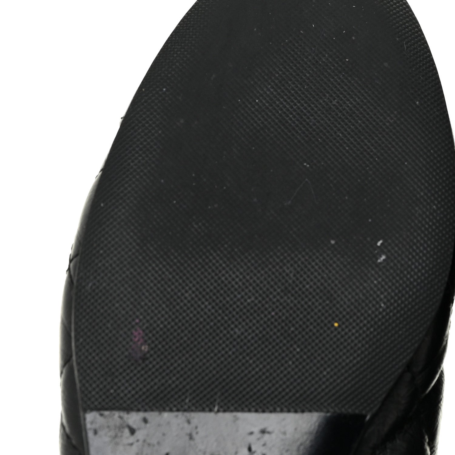 Chanel Aged Calfskin Quilted Cap Toe Ballerina Flats 35.5 Black 6 of 19