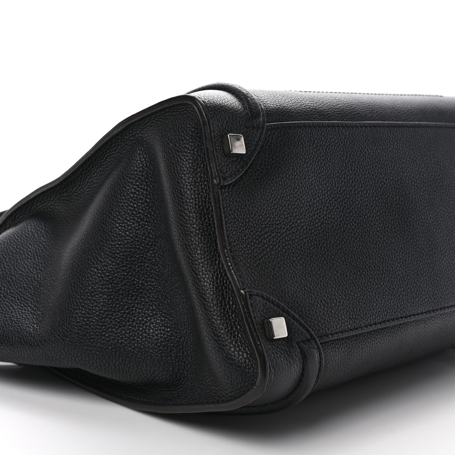 Celine Drummed Calfskin Shoulder Luggage Black 7 of 8