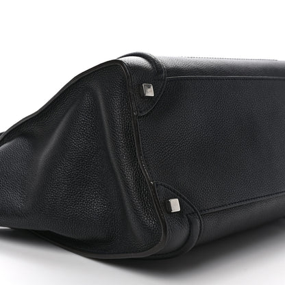 Celine Drummed Calfskin Shoulder Luggage Black 7 of 8