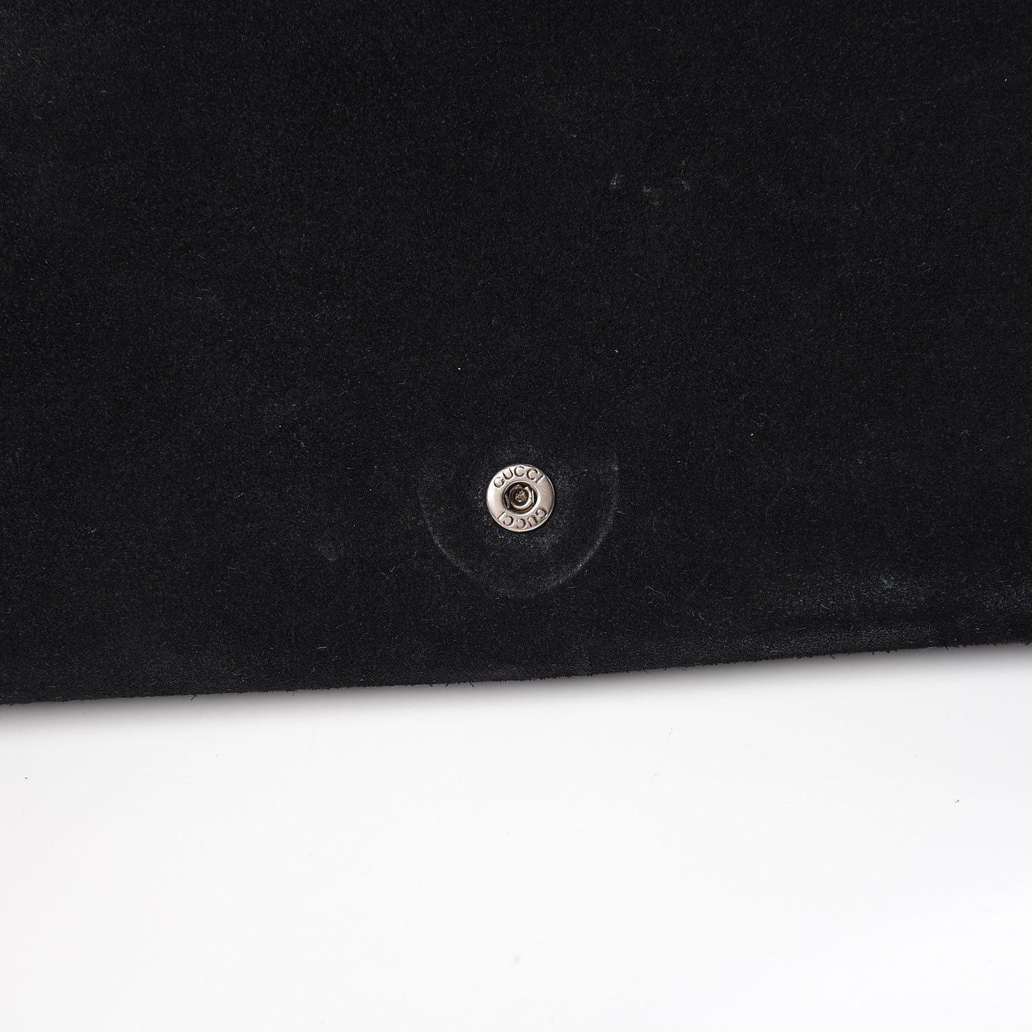 Suede Mini Dionysus Chain Wallet Black