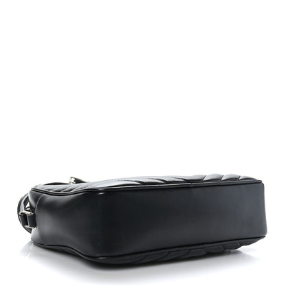 Saint Laurent Calfskin Matelasse Monogram Lou Camera Bag Black 4 of 9