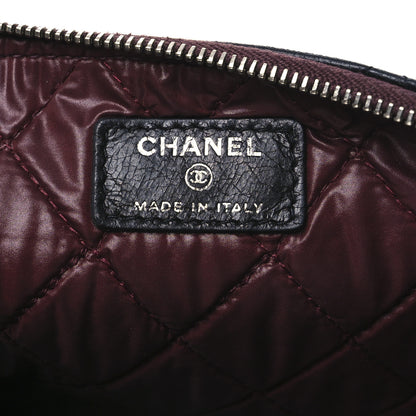 Chanel Lambskin Quilted Medium Cosmetic Case Black 6 of 9