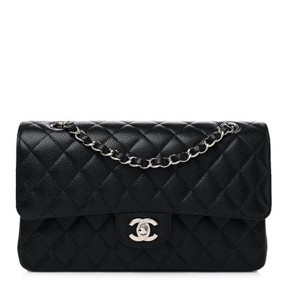 Chanel Caviar Quilted Medium Double Flap Black 1 of 9