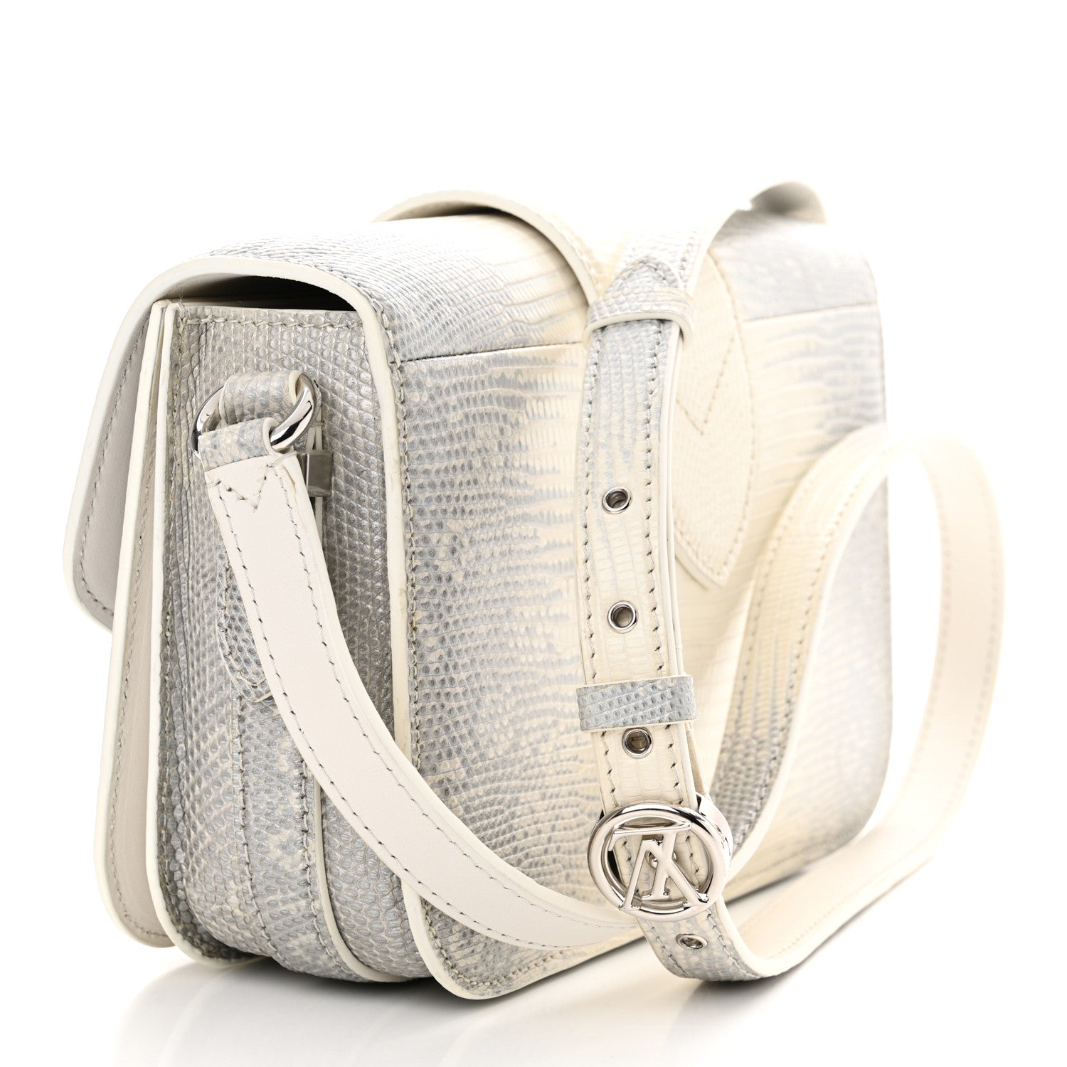 Louis Vuitton Lizard LV Pont 9 White Gray 3 of 9