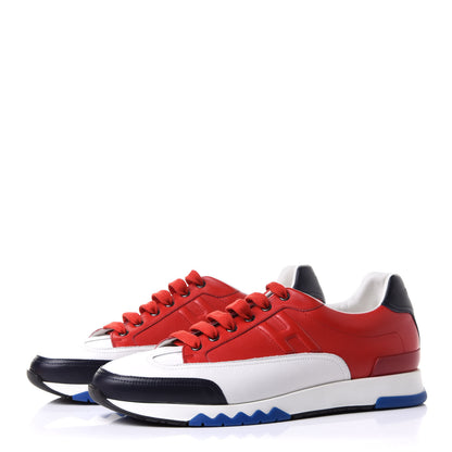 Hermes Calfskin Mens Trail Sneakers 44 3 of 10