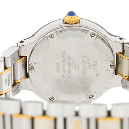 Cartier Stainless Steel 18K Yellow Gold 28mm Must de 21 Quartz Watch 4 of 4