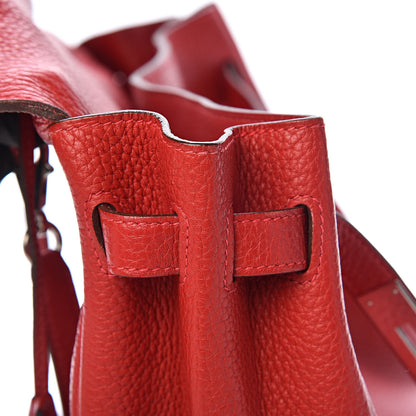 Hermes Taurillon Clemence Retourne Kelly 35 Rouge Garance 15 of 35