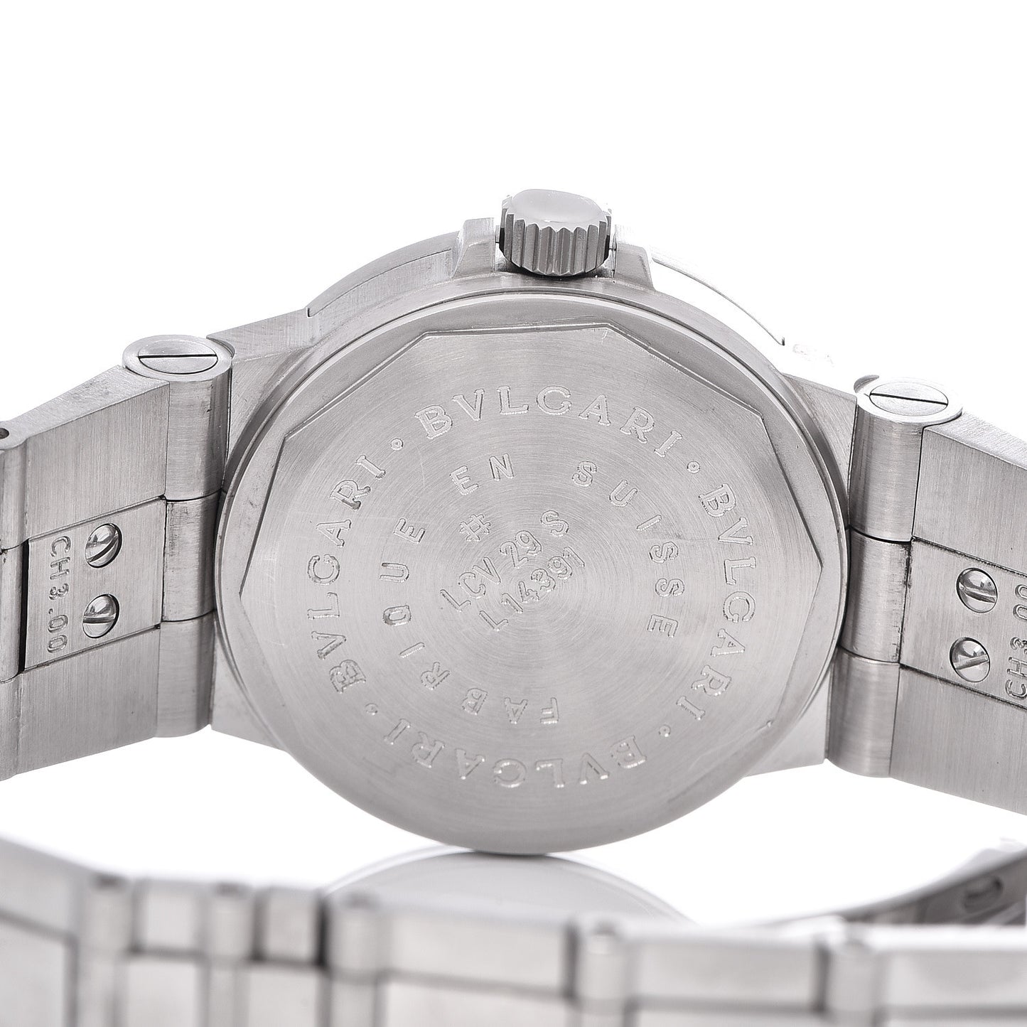 Stainless Steel 29mm Diagono Automatic Watch Black