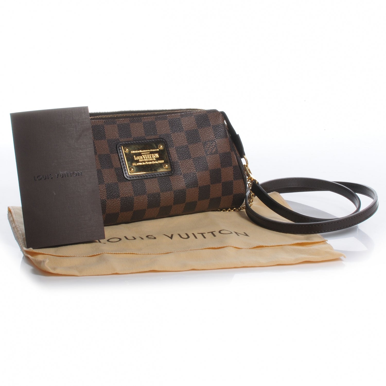 Louis Vuitton Damier Ebene Eva Clutch 5 of 8