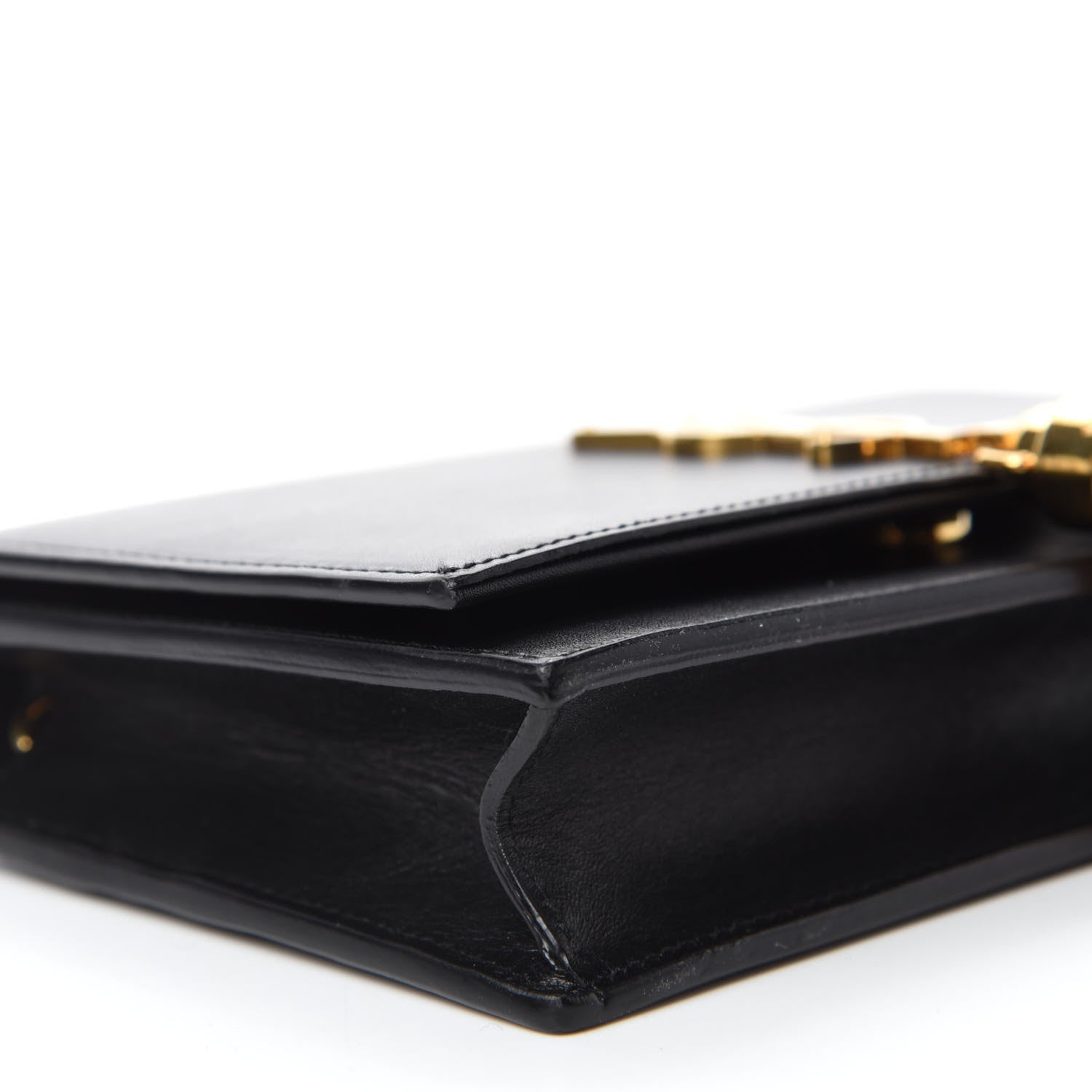 Saint Laurent Smooth Calfskin Classic Monogram Kate Tassel Chain Wallet Black 6 of 10