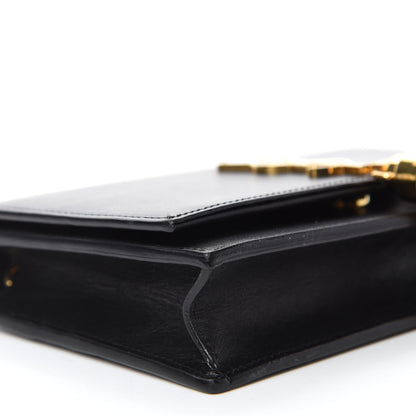 Saint Laurent Smooth Calfskin Classic Monogram Kate Tassel Chain Wallet Black 6 of 10