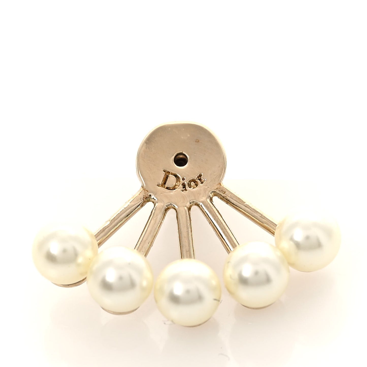 Pearl Petite CD Earrings Gold