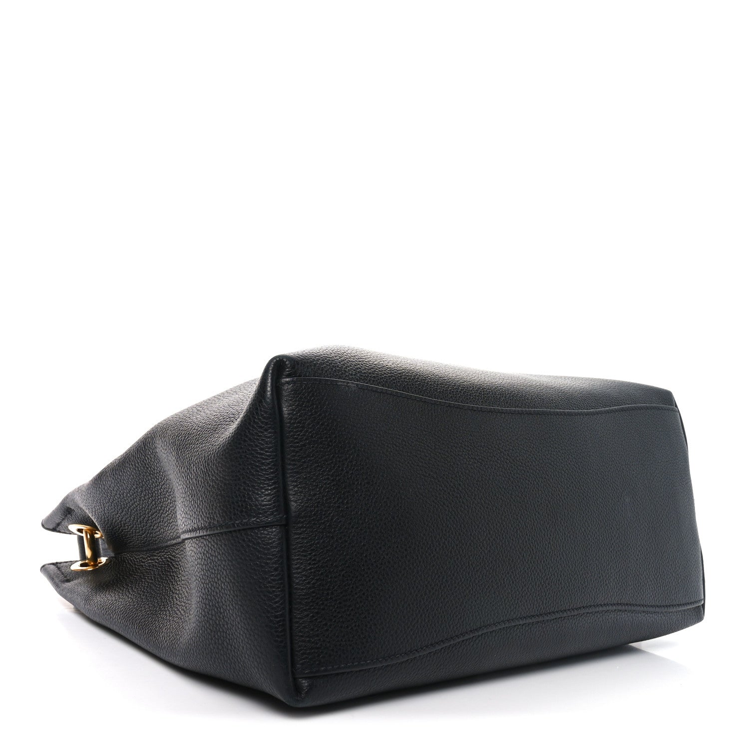 Prada Vitello Phenix Embossed Logo Hobo Black 4 of 9