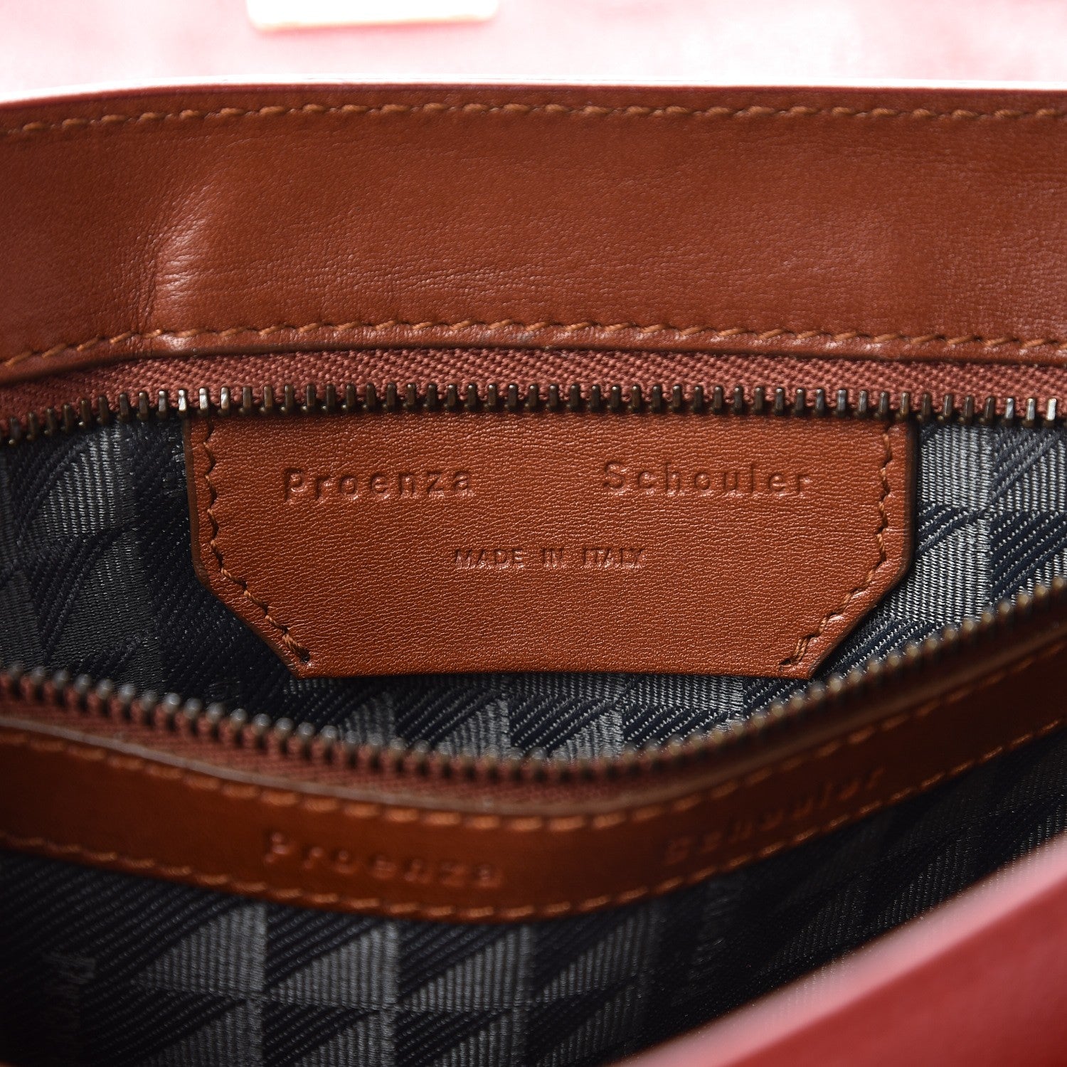 Proenza Schouler Goatskin Calfskin Tiny Preppy PS1 Satchel Mandarin Red 7 of 9