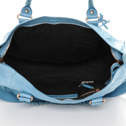 Balenciaga Agneau Giant 12 Rose Gold Hardware City Bleu Indigo 5 of 6