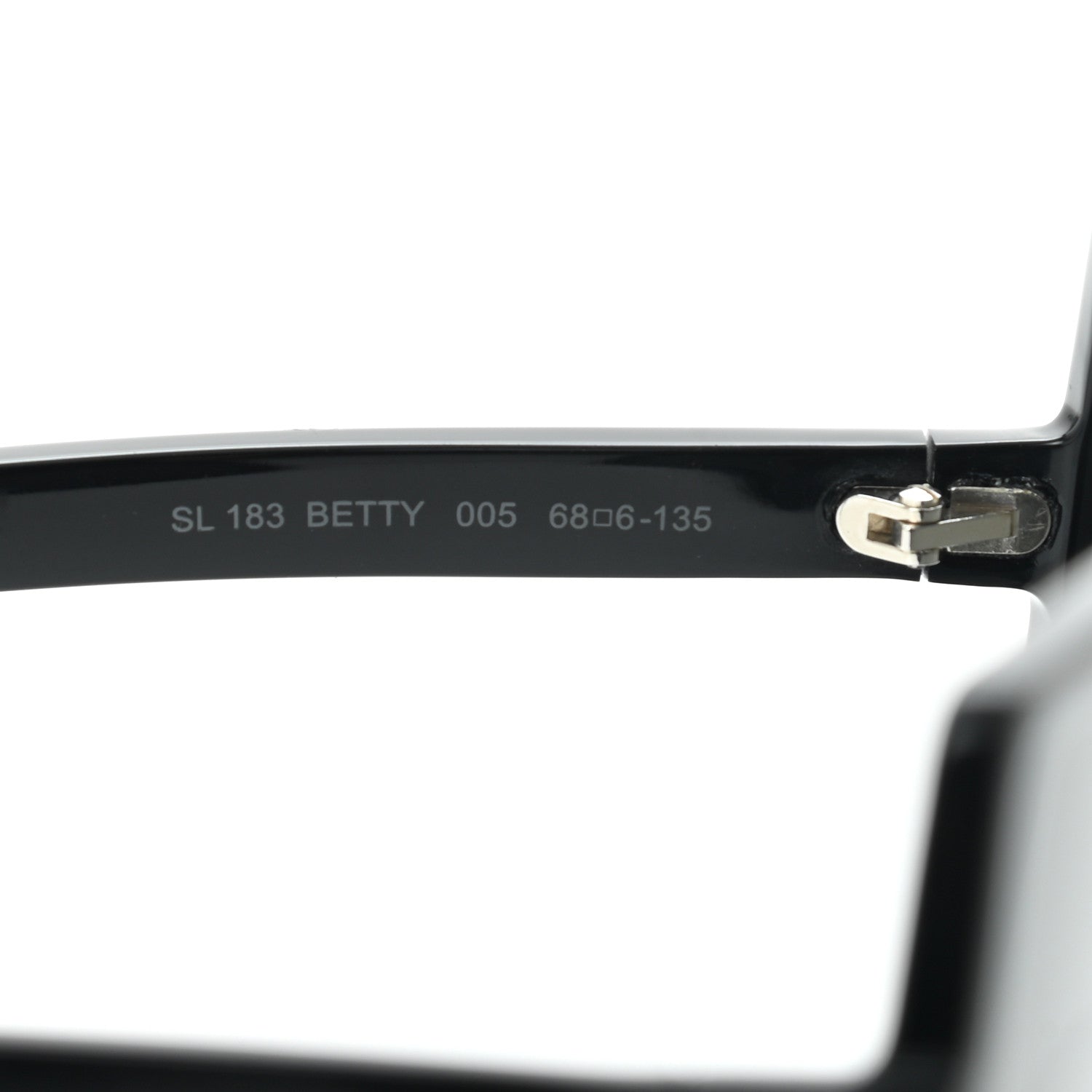 Saint Laurent Acetate Betty Sunglasses SL183 Black 7 of 7