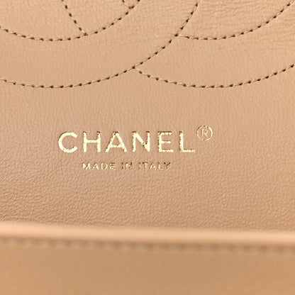 Chanel Caviar Quilted Jumbo Double Flap Beige Clair 6 of 10