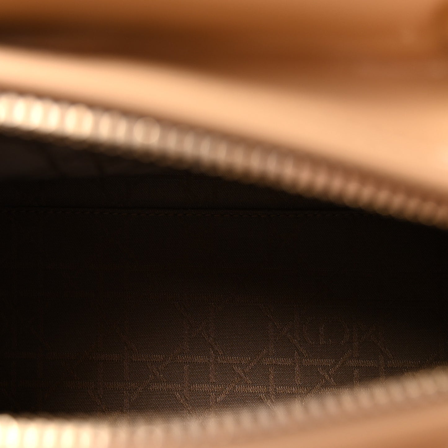 Patent Cannage Medium Lady Dior Beige