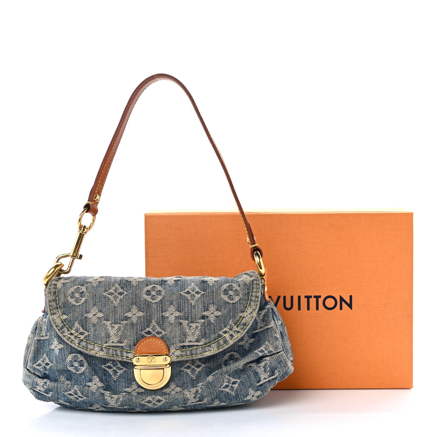 Louis Vuitton Monogram Denim Mini Pleaty Blue 14 of 14