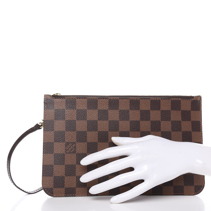 Louis Vuitton Damier Ebene Neverfull MM GM Pochette 2 of 10