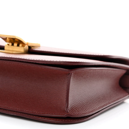 Celine Liege Calfskin Medium Classic Box Flap Bag Burgundy 11 of 14