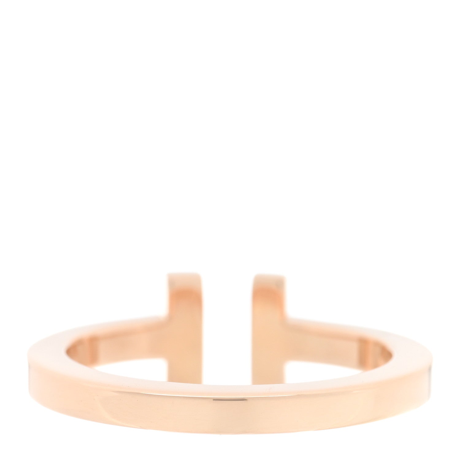 Tiffany 18K Rose Gold T Square Ring 59 8.75 3 of 5