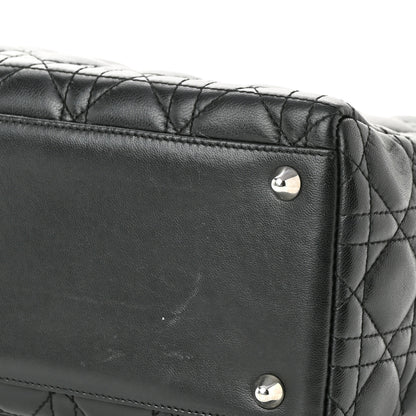 Christian Dior Lambskin Cannage Large Lady Dior Black 11 of 11