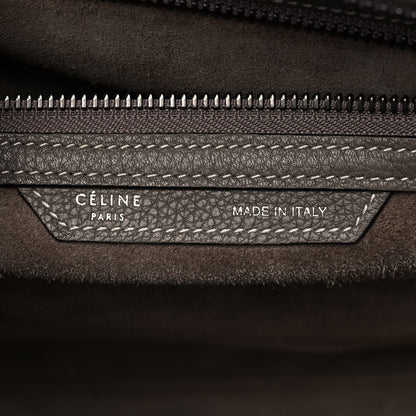 Celine Drummed Calfskin Mini Luggage Souris 5 of 12