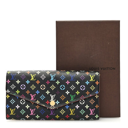 Louis Vuitton LOUIS VUITTON Monogram Multicolor Sarah Wallet NM Black Grenade 8 of 8