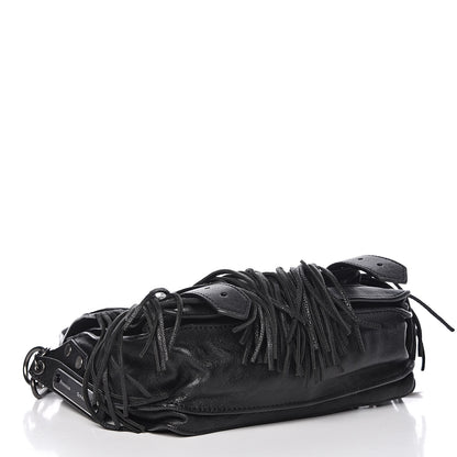 Proenza Schouler Lambskin Fringe PS1 Crossbody Pouch Black 4 of 11