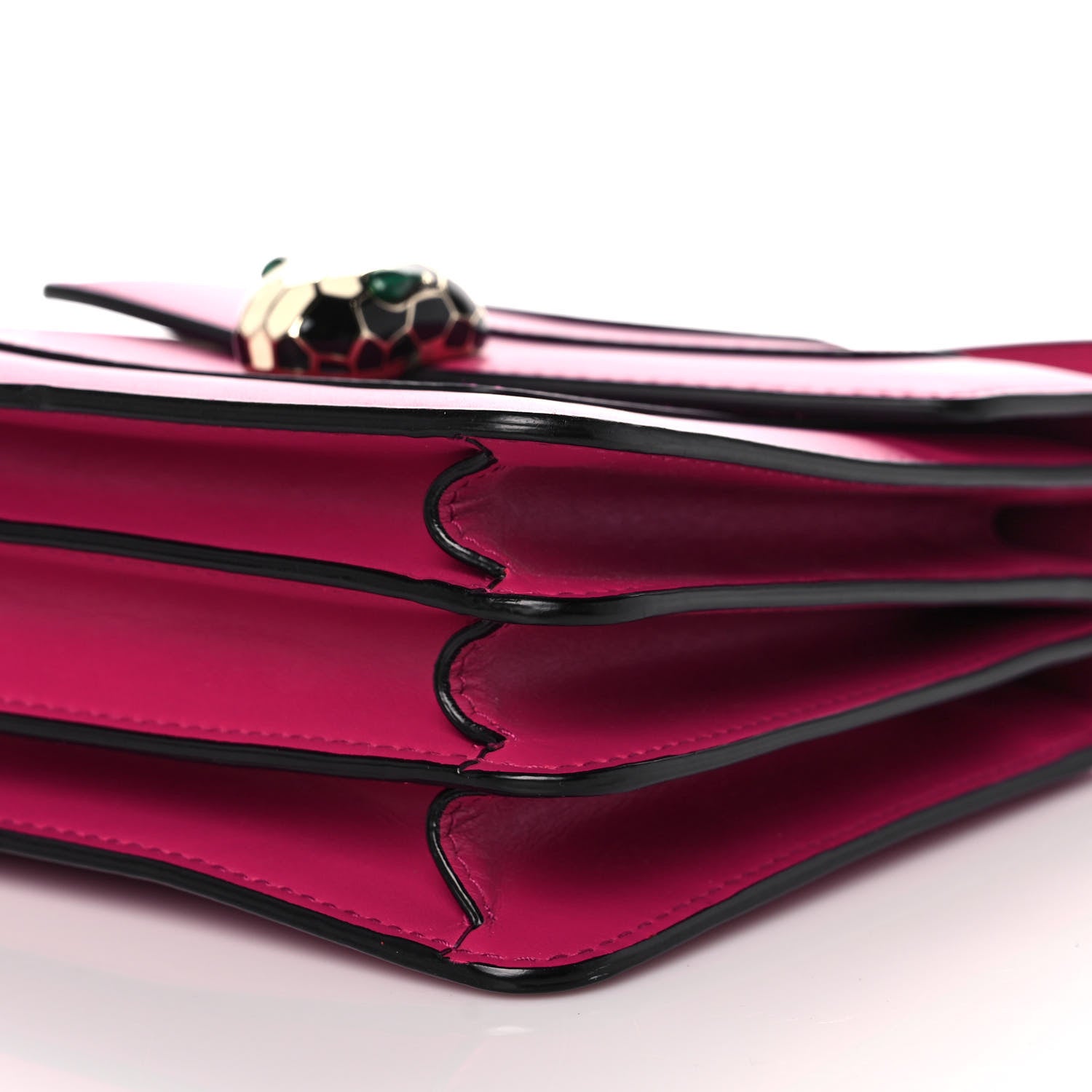 Bulgari Calfskin Serpenti Forever Top Handle Pink 6 of 14