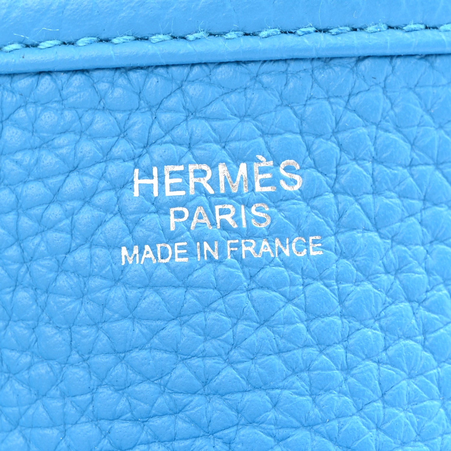 Hermes Taurillon Clemence EVELYNE III PM Bleu Frida 6 of 14