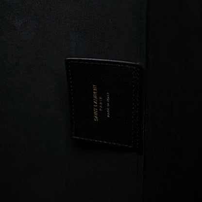 Saint Laurent Calfskin Large Shopping Tote Black 8 of 18