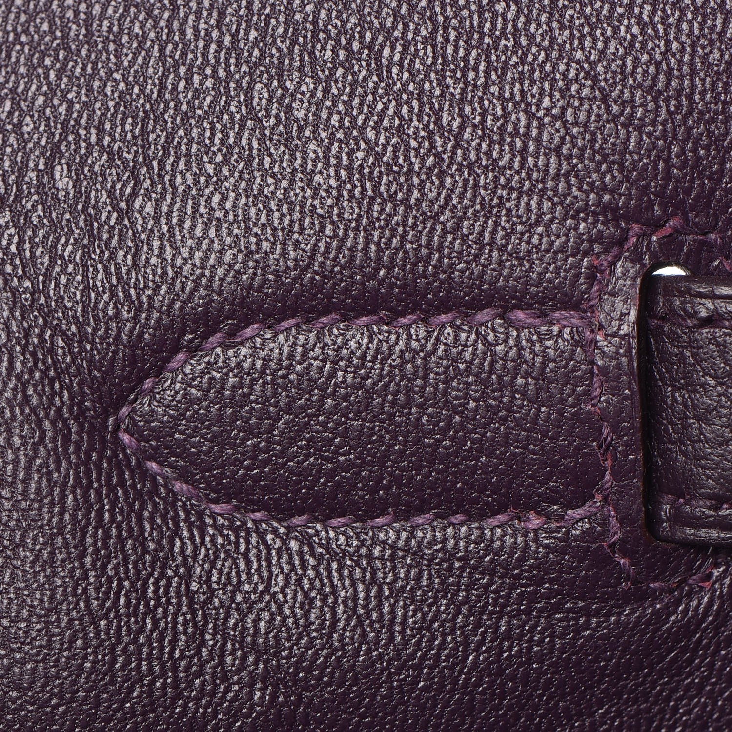 Hermes Taurillon Clemence Birkin 35 Raisin 19 of 36