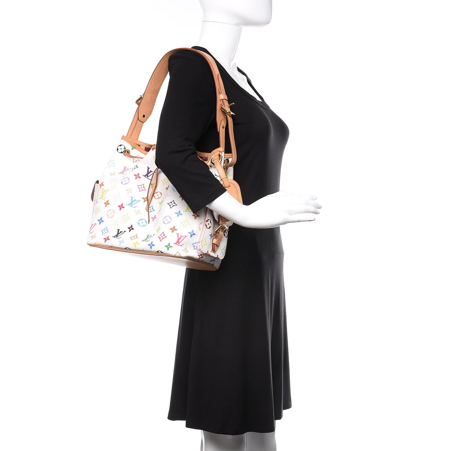 Monogram Multicolor Petit Noe White