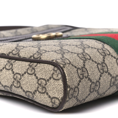Gucci GG Supreme Monogram Web Small Ophidia Messenger Bag Brown 9 of 10