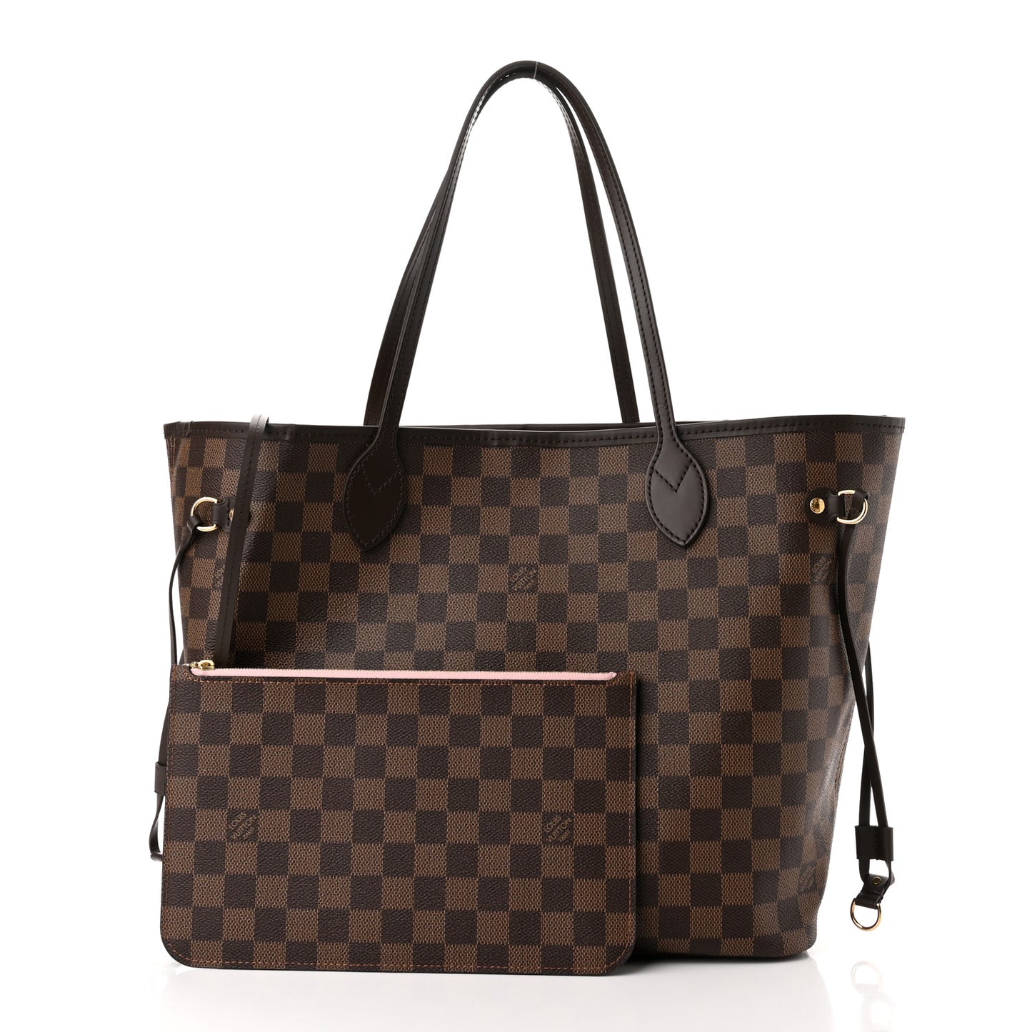 Damier Ebene Neo Neverfull MM Rose Ballerine