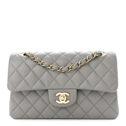 Chanel Caviar Quilted Small Double Flap Grey 1 of 11