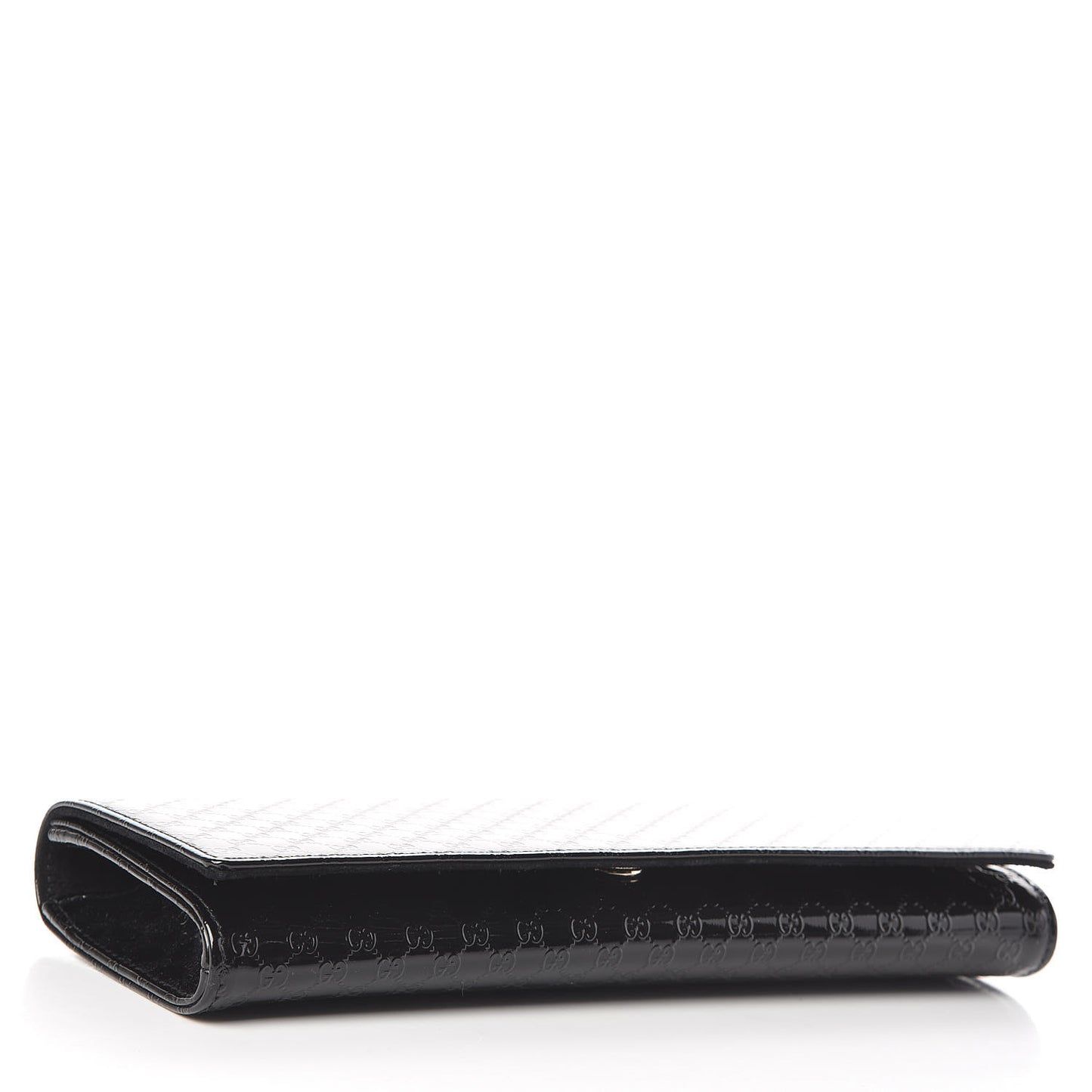 Patent Microguccissima Small Broadway Clutch Black