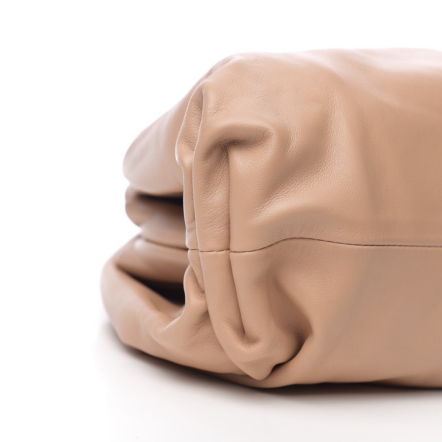 Smooth Butter Calf The Pouch Oversized Clutch Nude