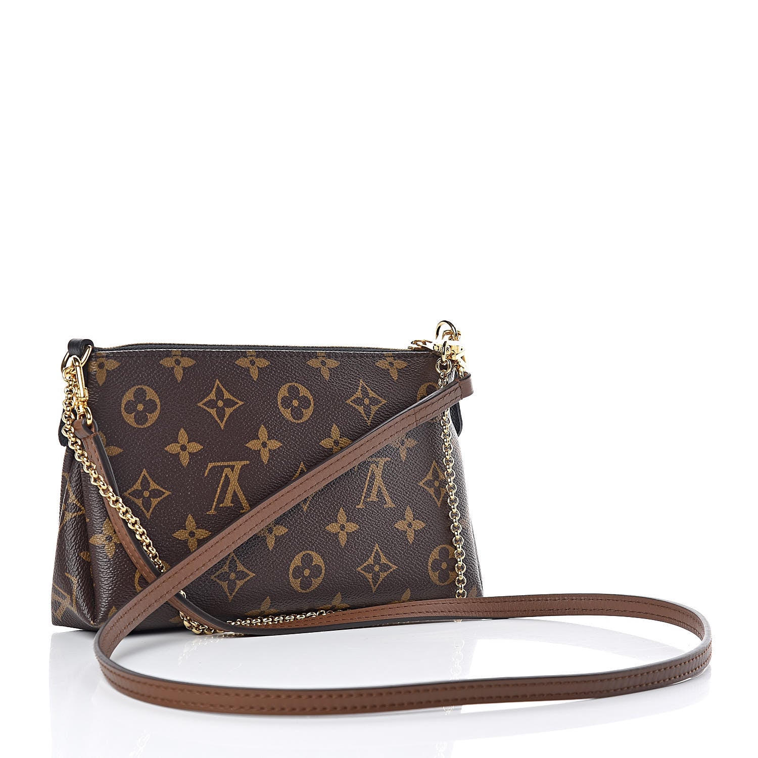 Louis Vuitton Monogram Pallas Clutch Black 3 of 9