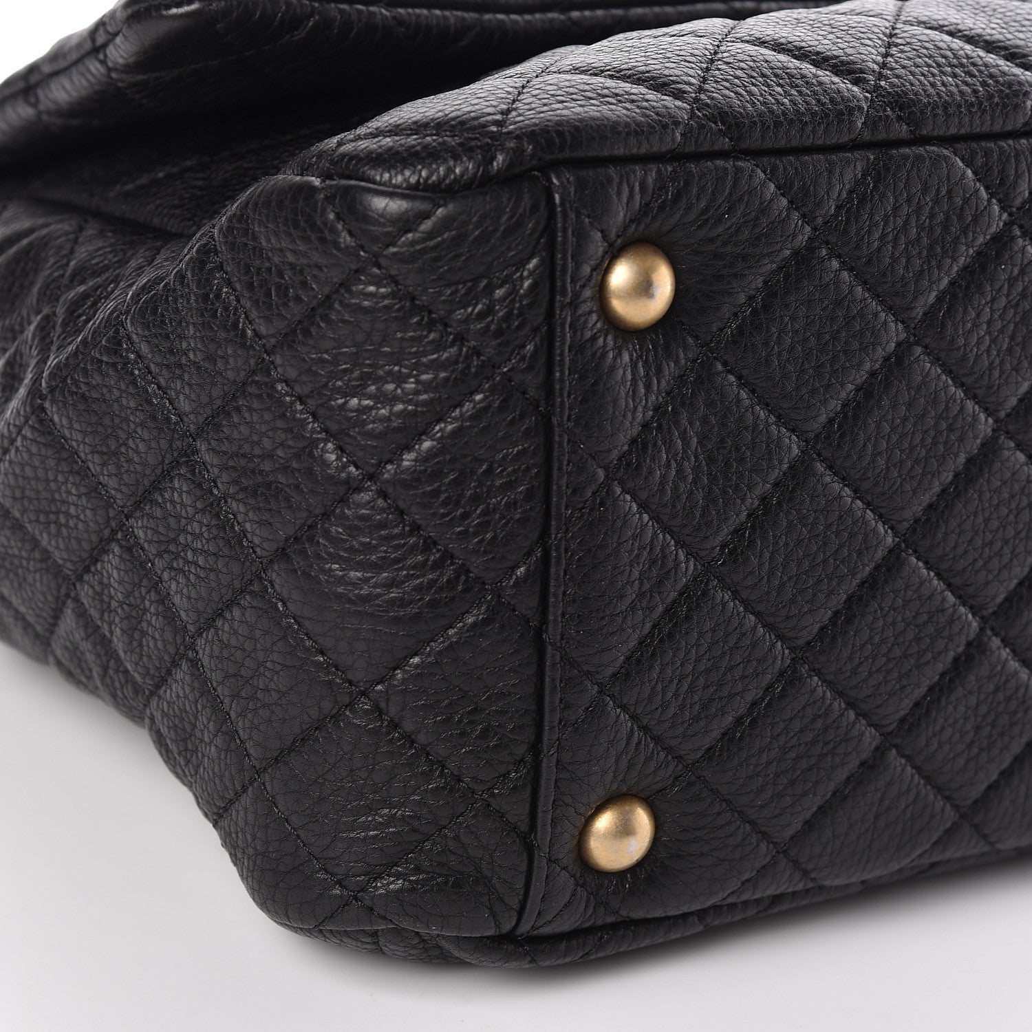 Chanel Calfskin Quilted XXL Travel Flap Bag Black 5 of 11