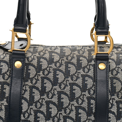 Christian Dior Monogram Boston Navy Blue 7 of 12