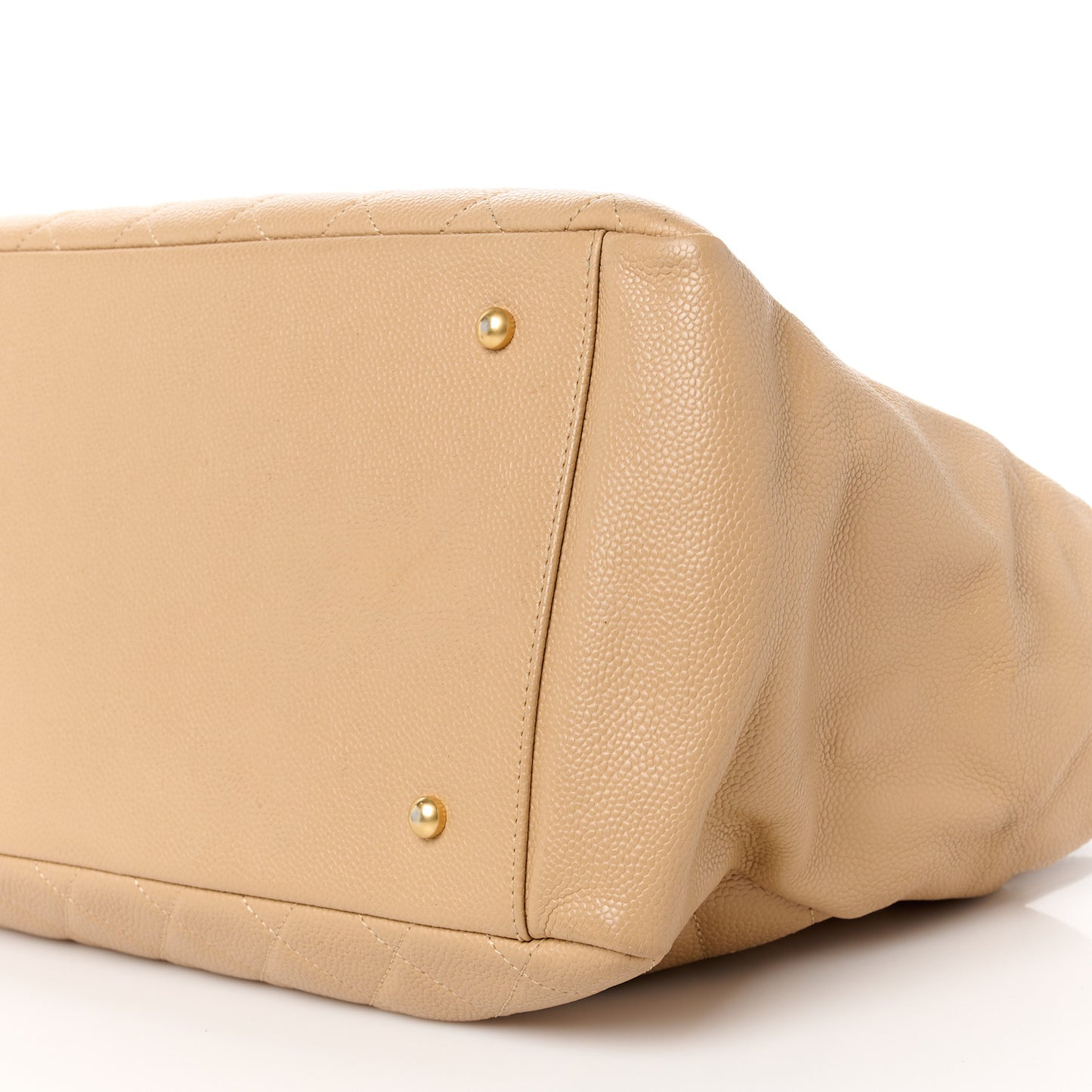 Caviar Quilted Grand Timeless Tote GTT Beige